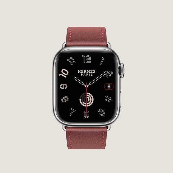 Rouge H Band Apple Watch Hermès Single Tour 41 MM