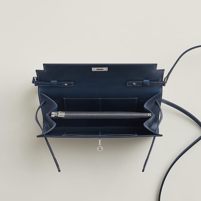 Bleu Abysse Kelly Classique to Go Wallet
