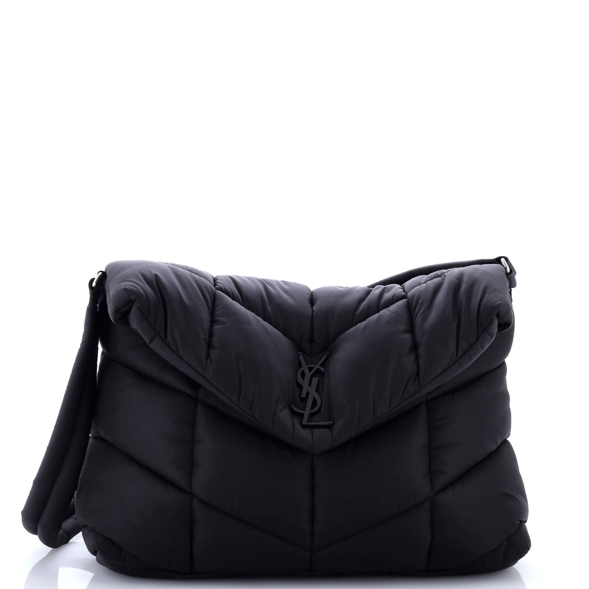 Saint Laurent Loulou Puffer Messenger Bag Quilted Econyl