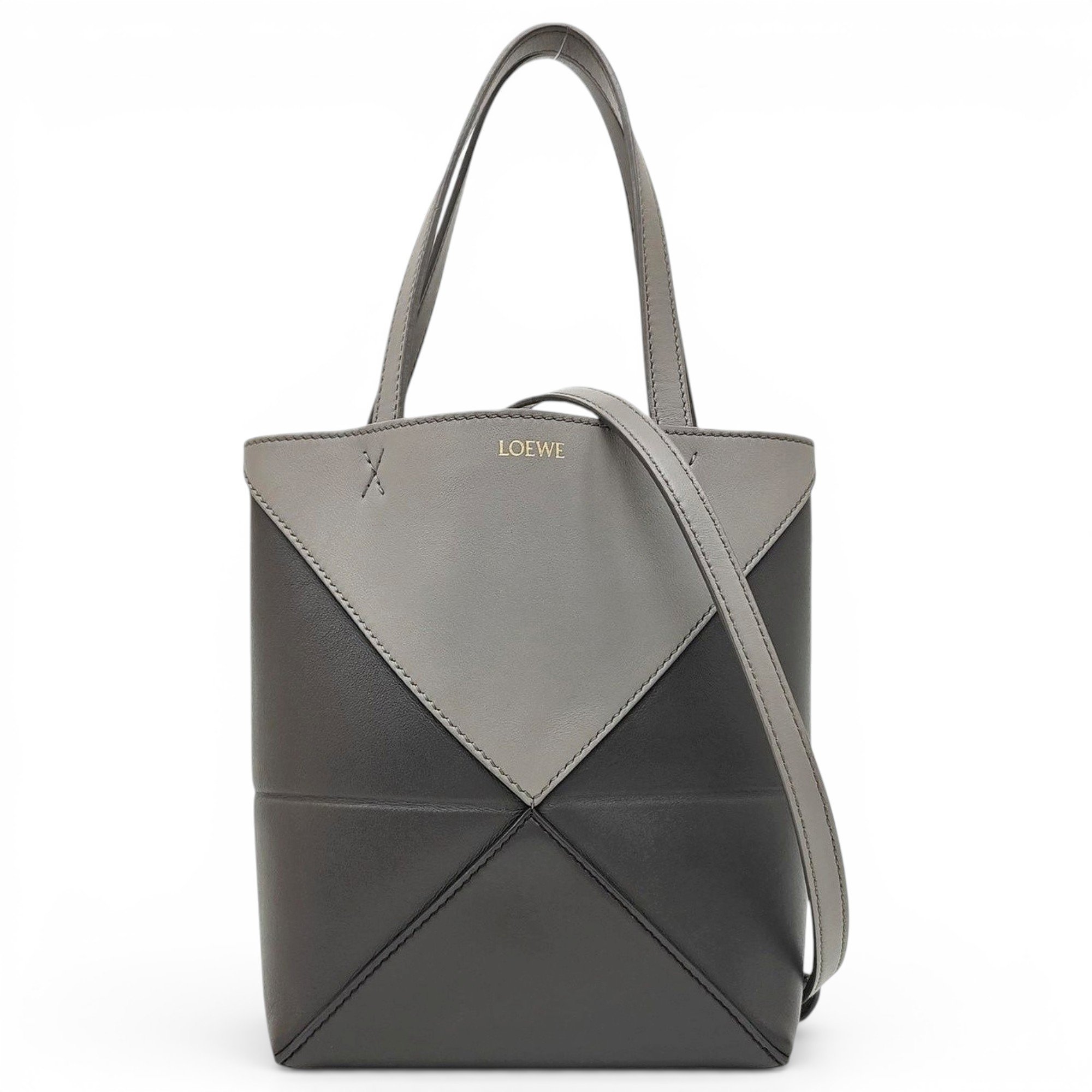 Puzzle Fold leather handbag