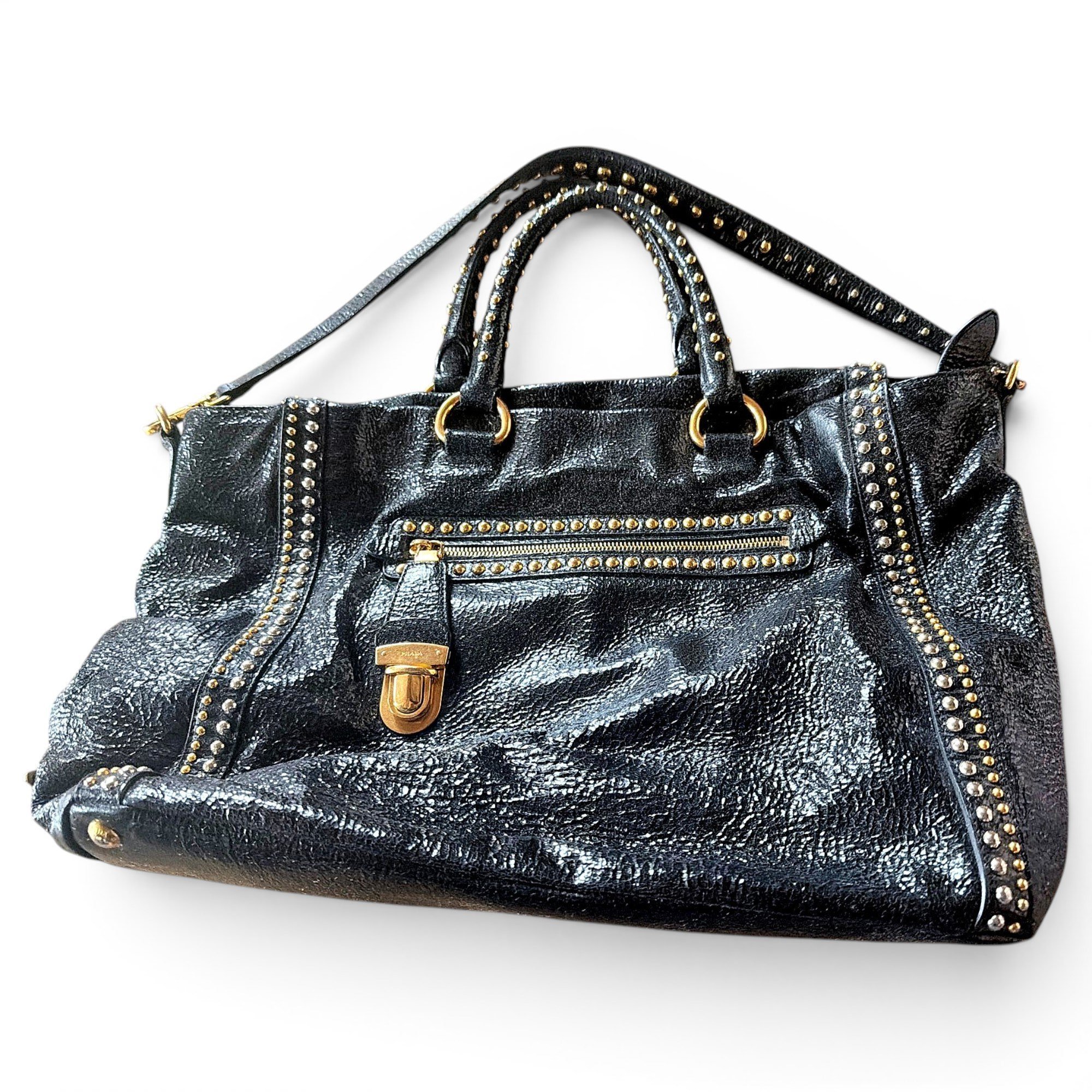 Leather handbag