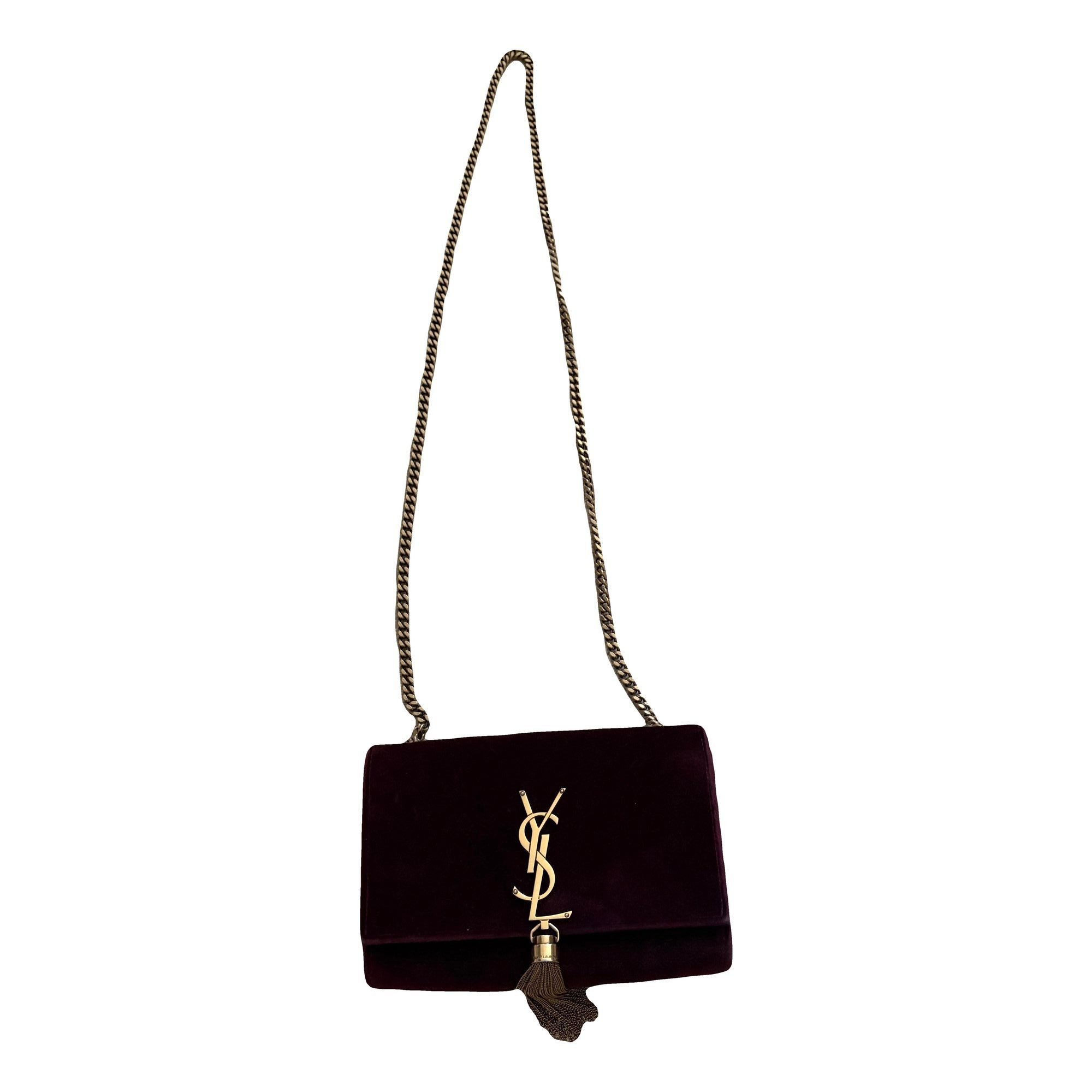 Pompom Kate velvet handbag