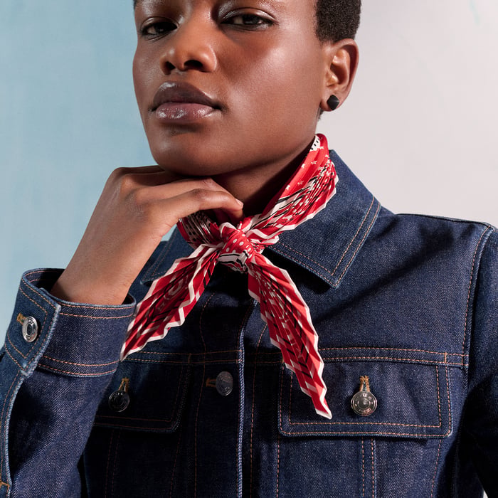 Rouge Brides De Gala Pleated Bandana 55
