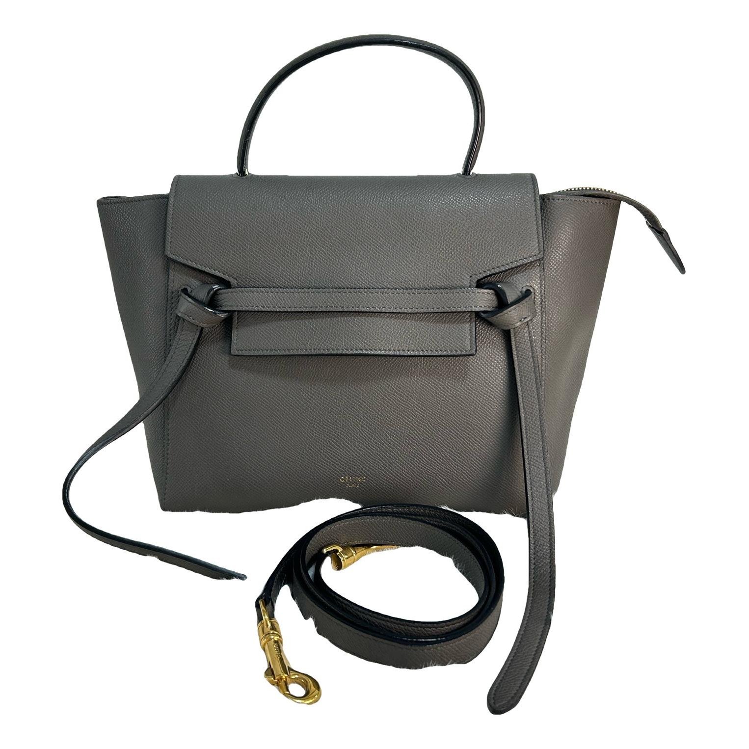 Belt leather handbag