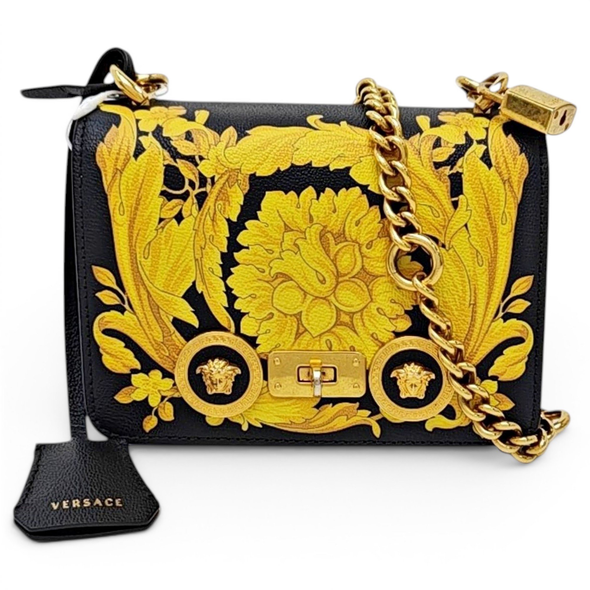 Greca Goddess leather handbag
