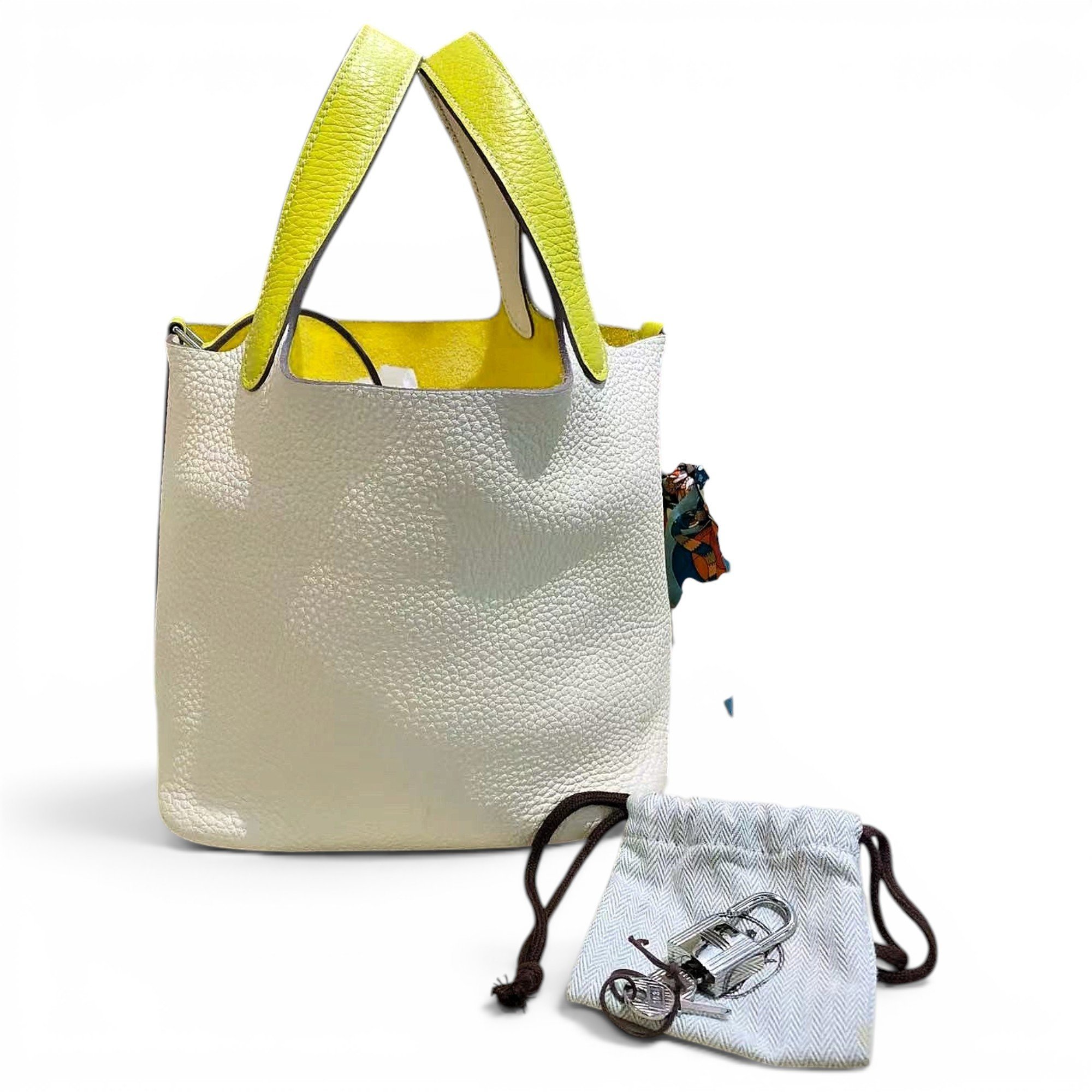 Picotin leather handbag