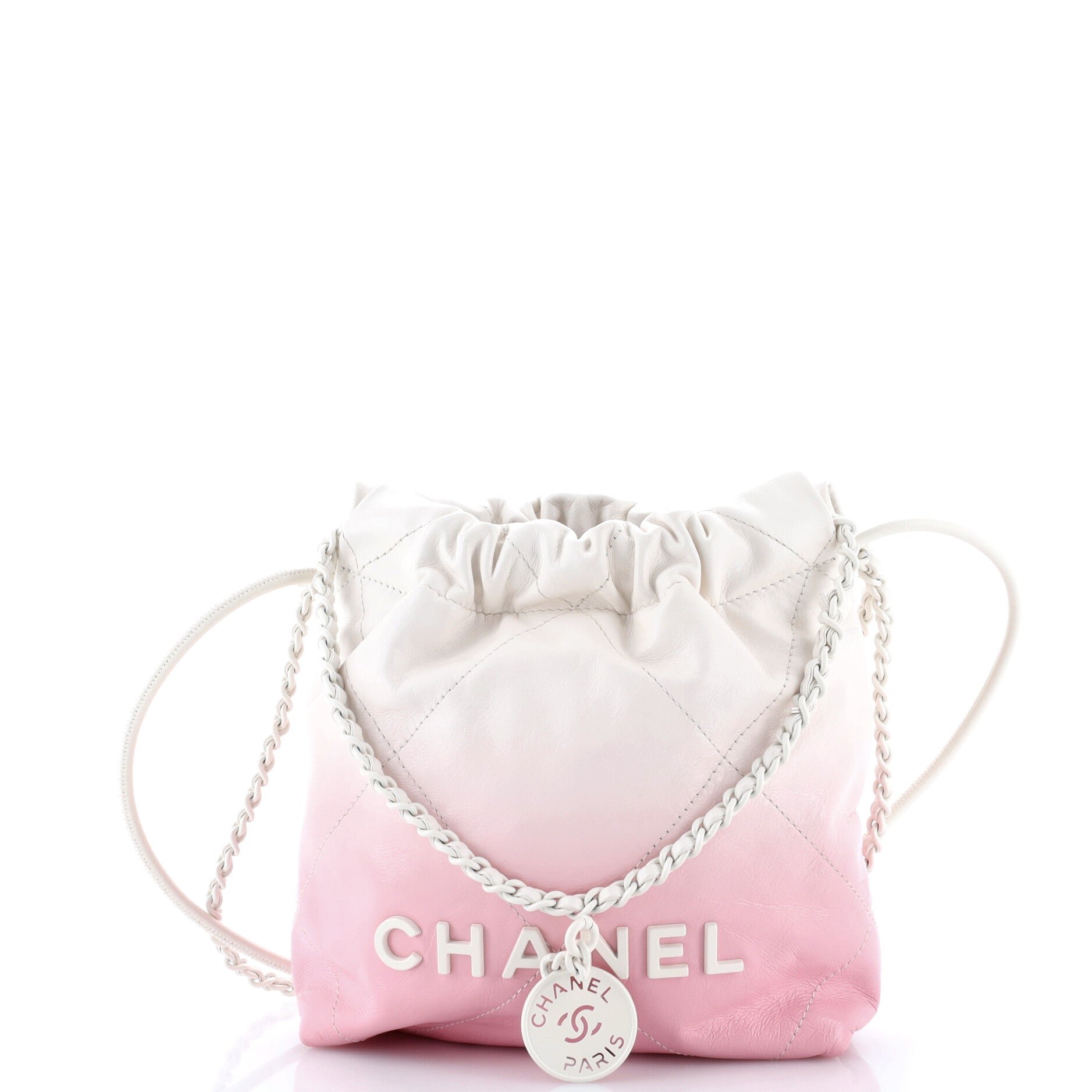 22 Chain Hobo Quilted Degrade Patent Calfskin Mini