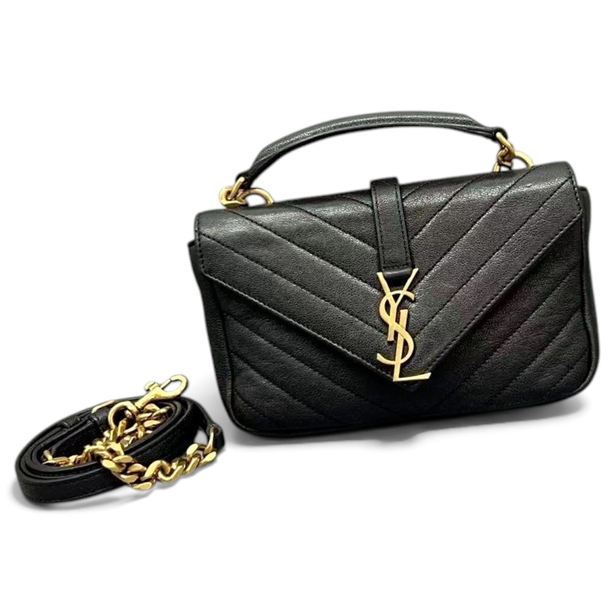 Collége monogramme leather handbag