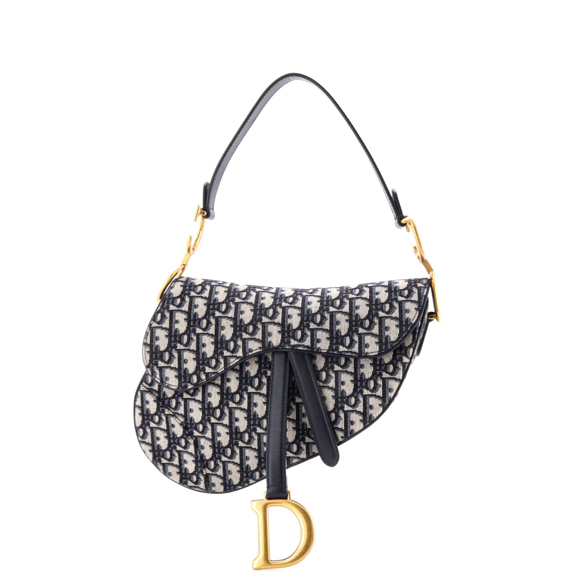 Dior Saddle Handbag Oblique Canvas Medium