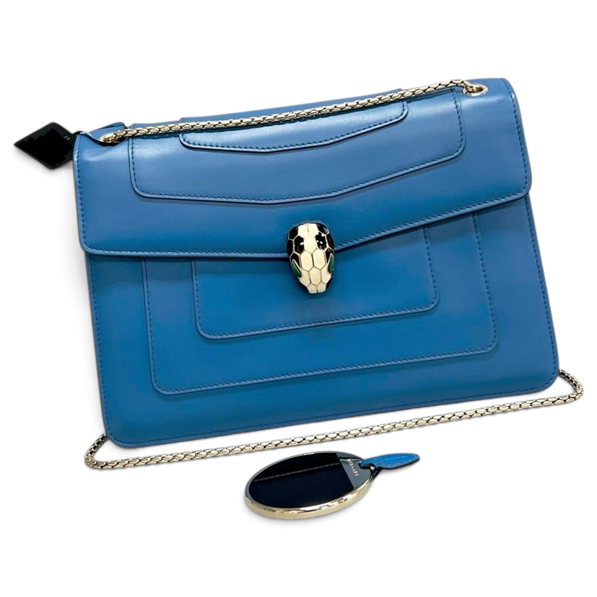 Serpenti leather handbag