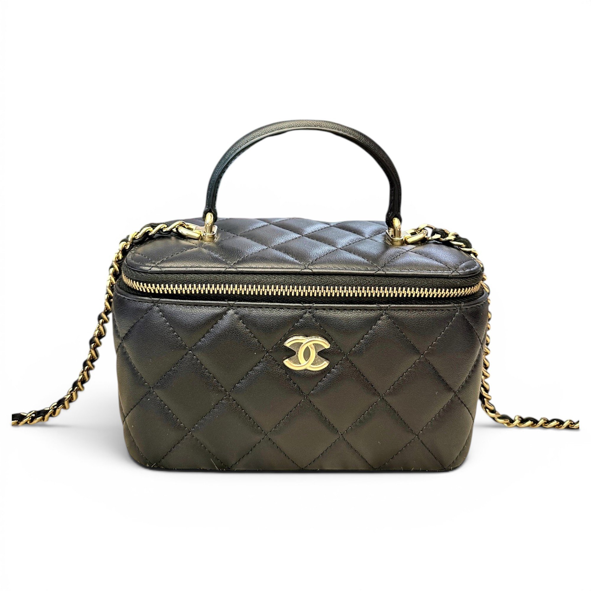 Trendy CC Vanity leather handbag