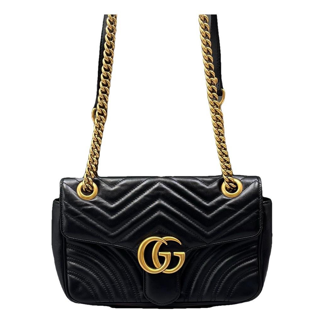 GG Marmont Flap leather crossbody bag