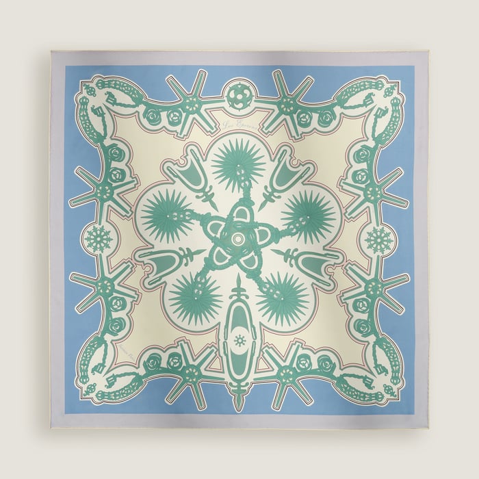 Les Eperons Double Face Scarf 90