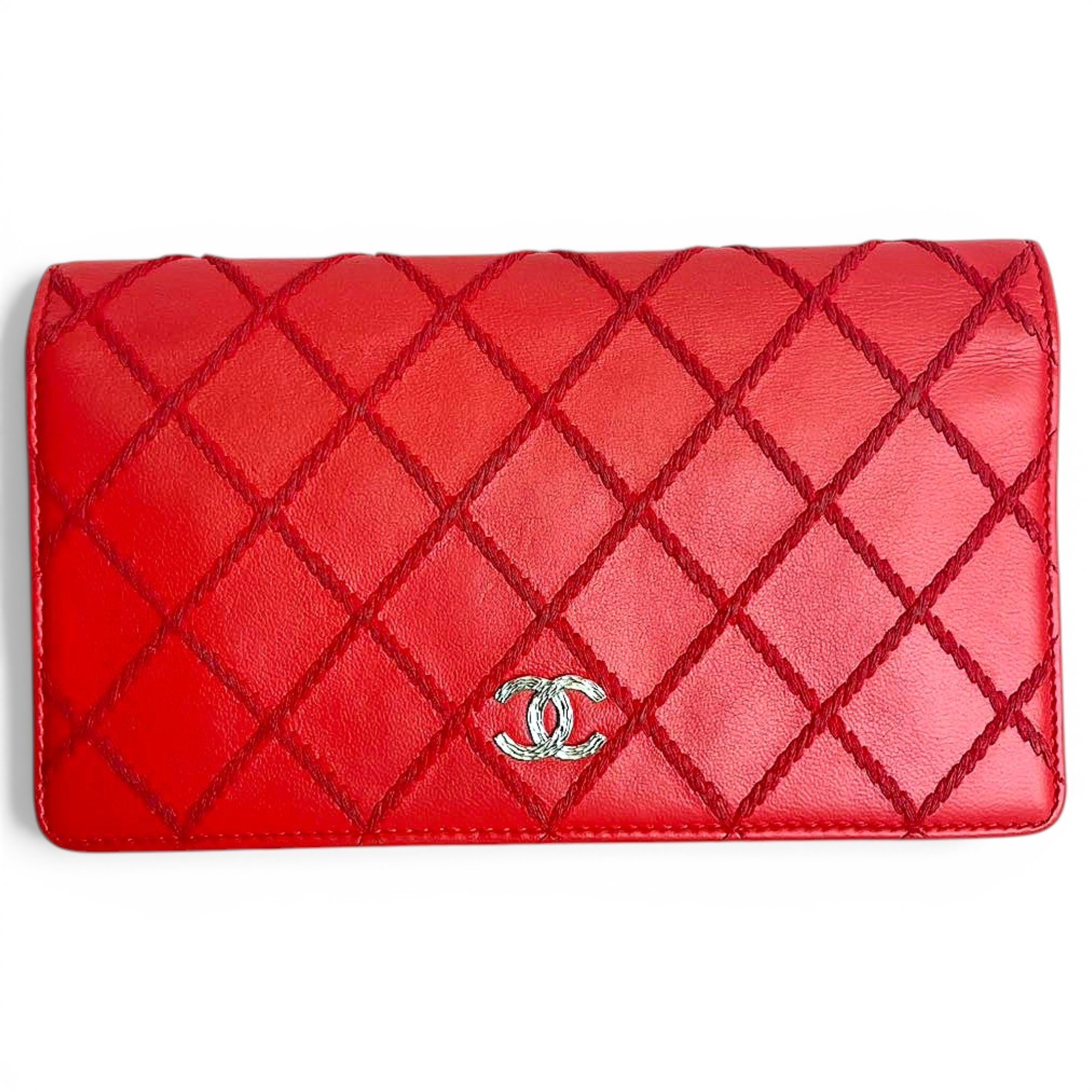 Leather clutch bag