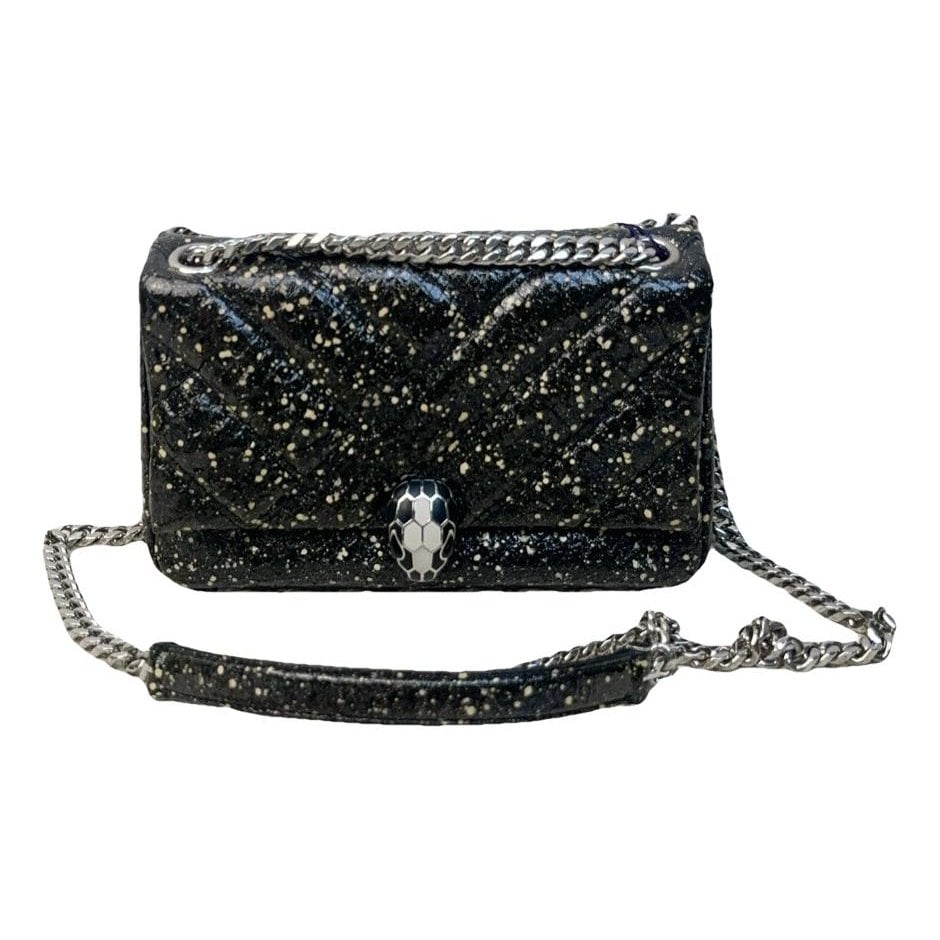 Serpenti patent leather handbag