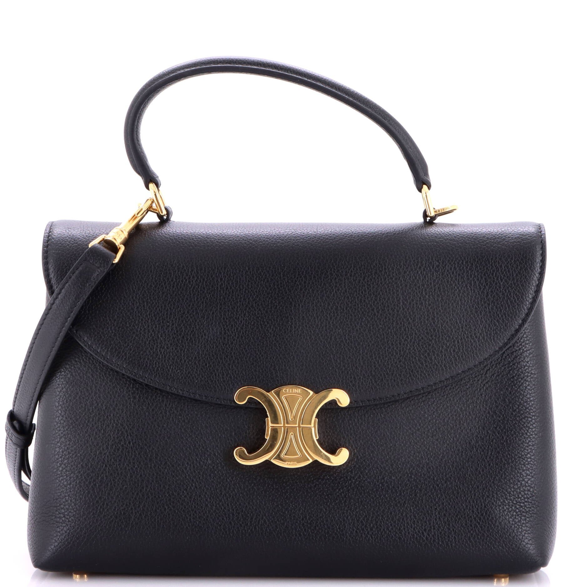 Celine Nino Top Handle Bag Nubuck Medium