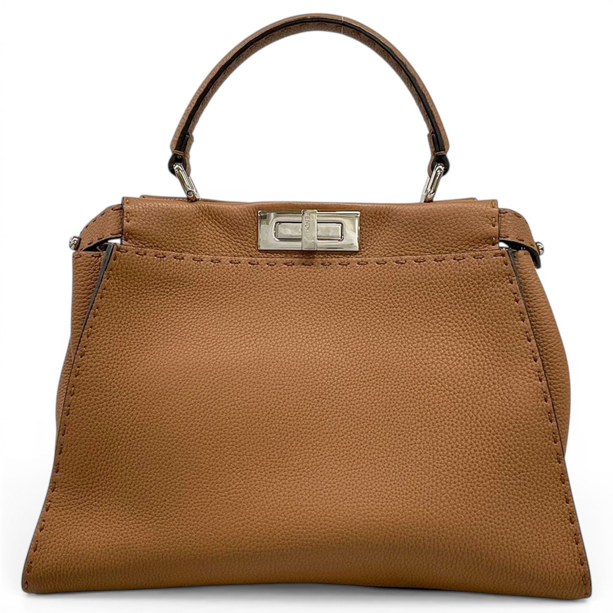 Peekaboo leather handbag