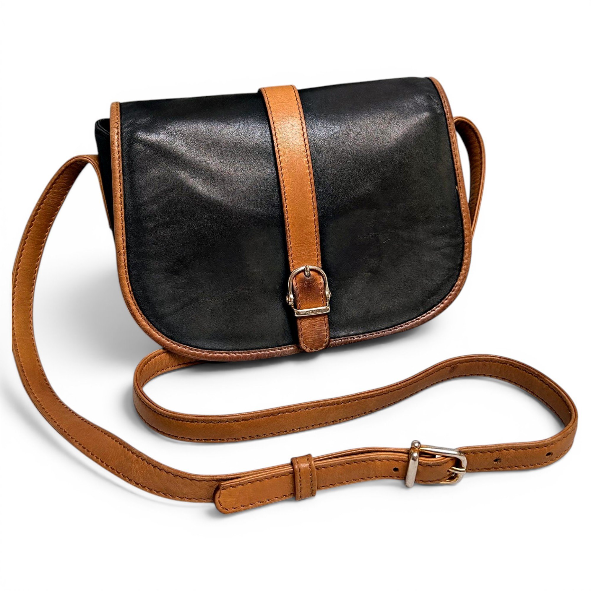 Folco leather crossbody bag