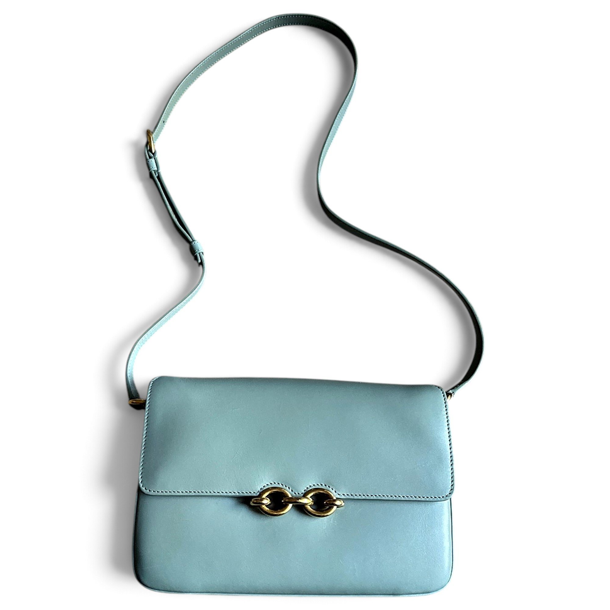Leather clutch bag