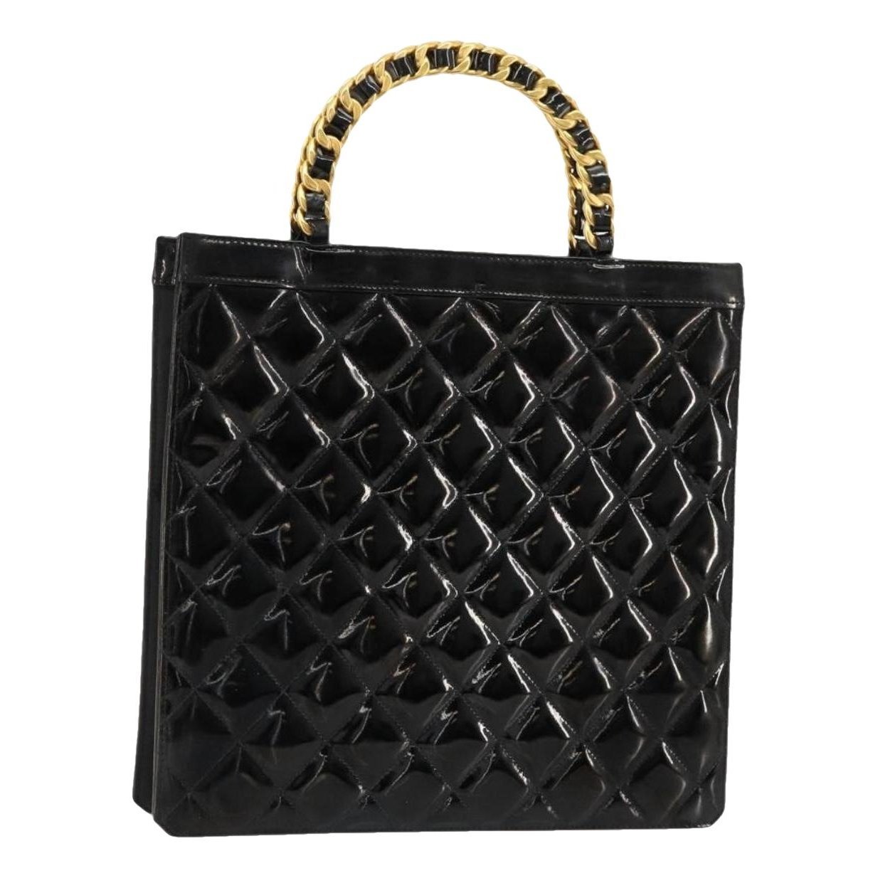 Patent leather handbag