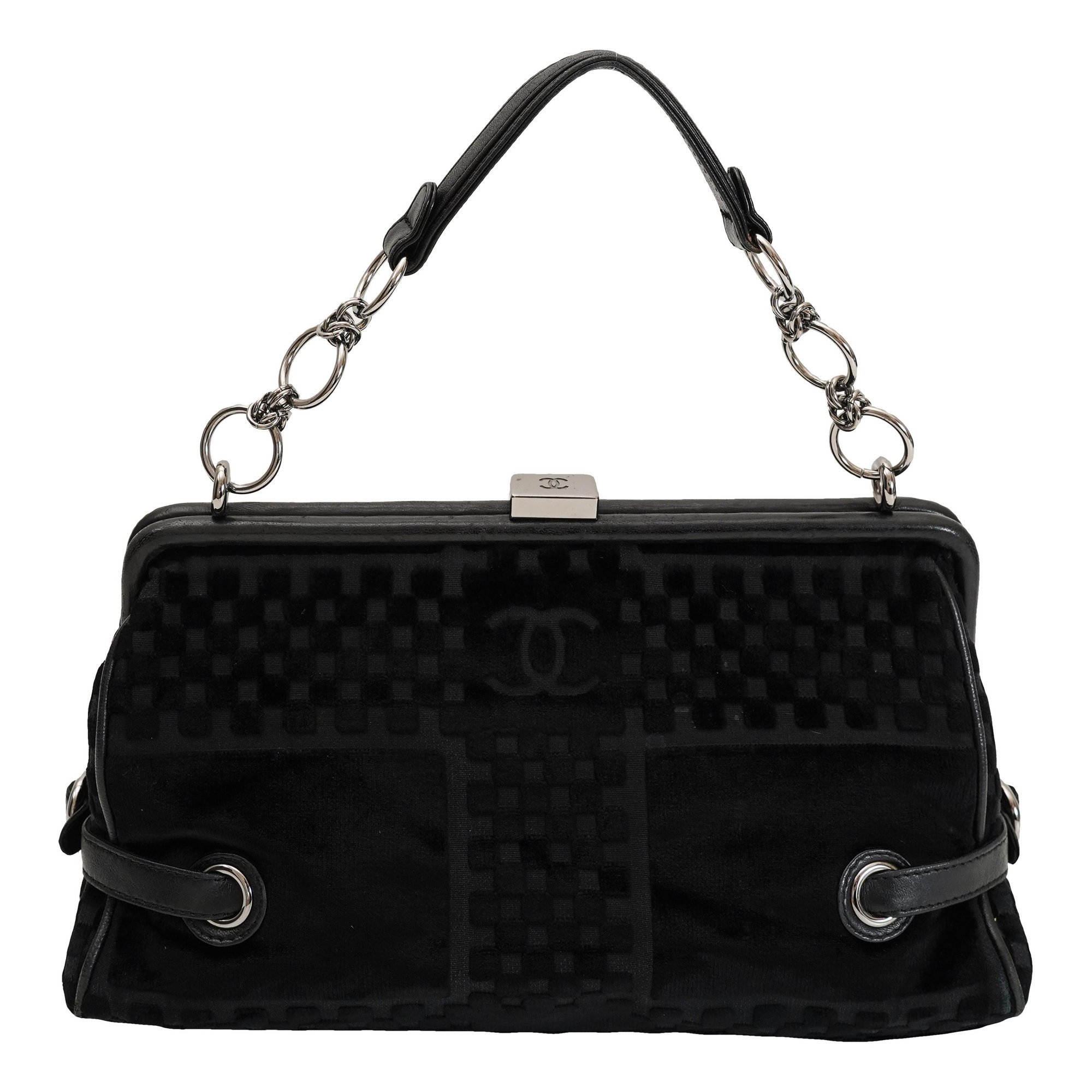 Velvet handbag