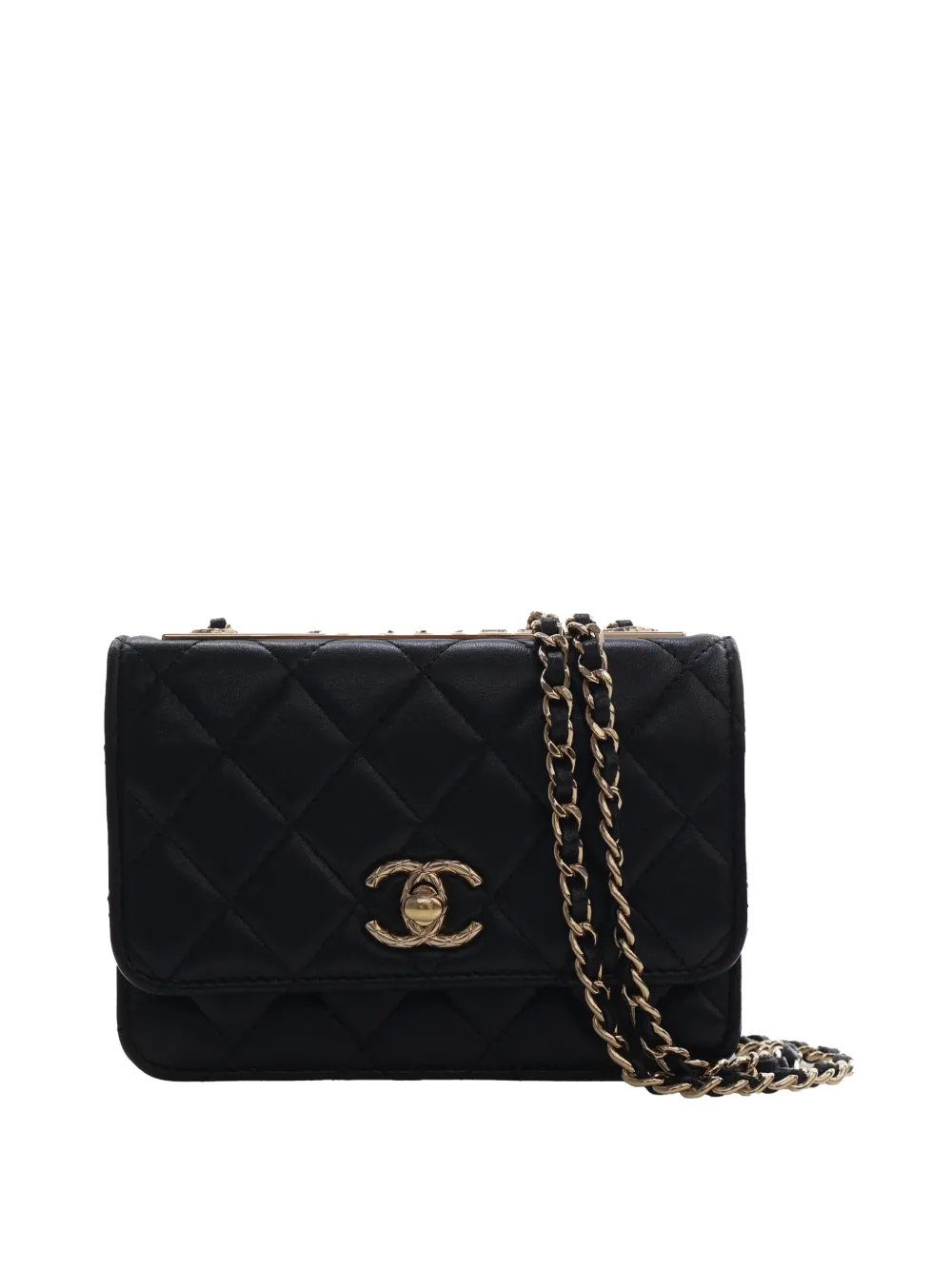 2021-2026 Mini Quilted Lambskin Trendy CC Wallet On Chain crossbody bag