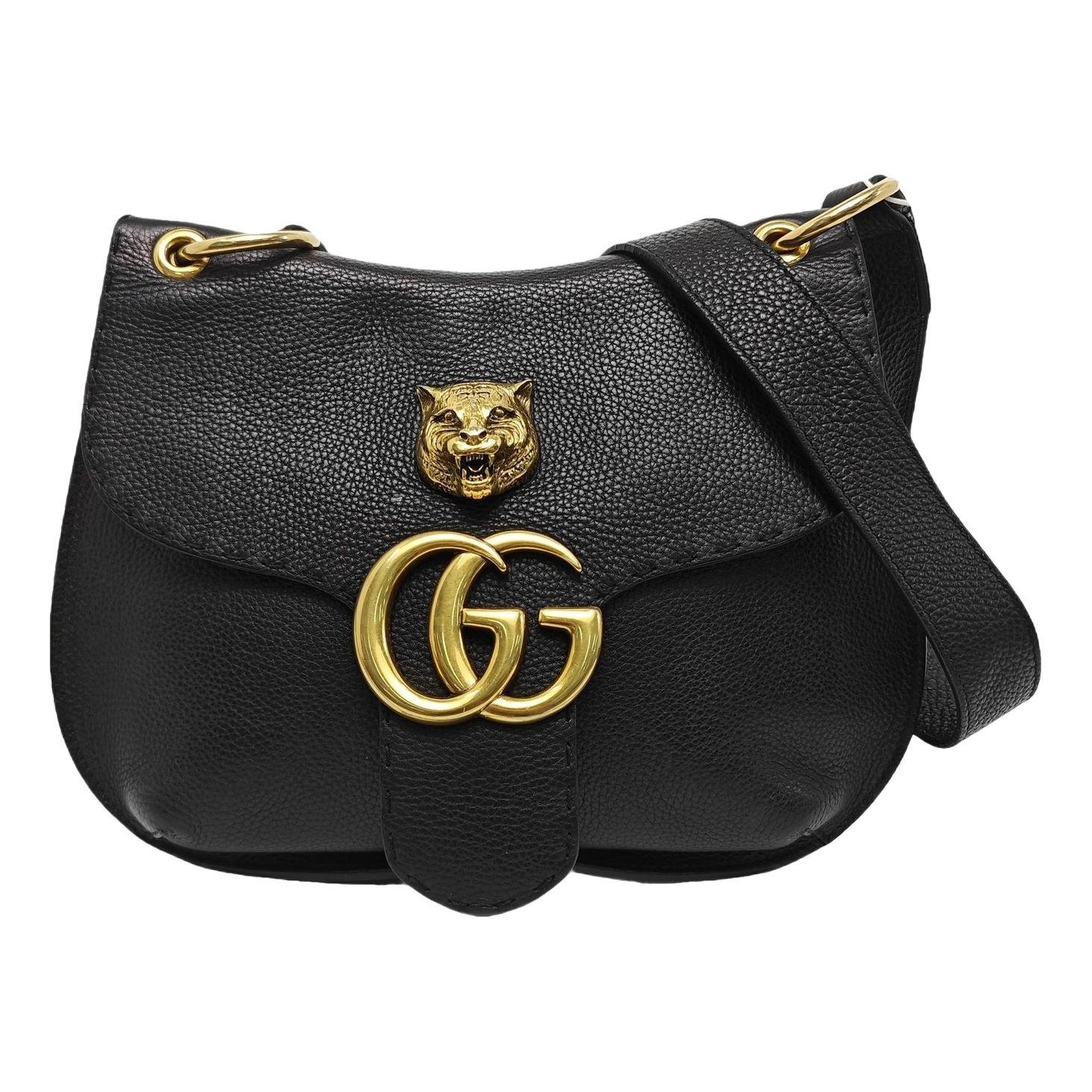 GG Marmont Animalier leather handbag