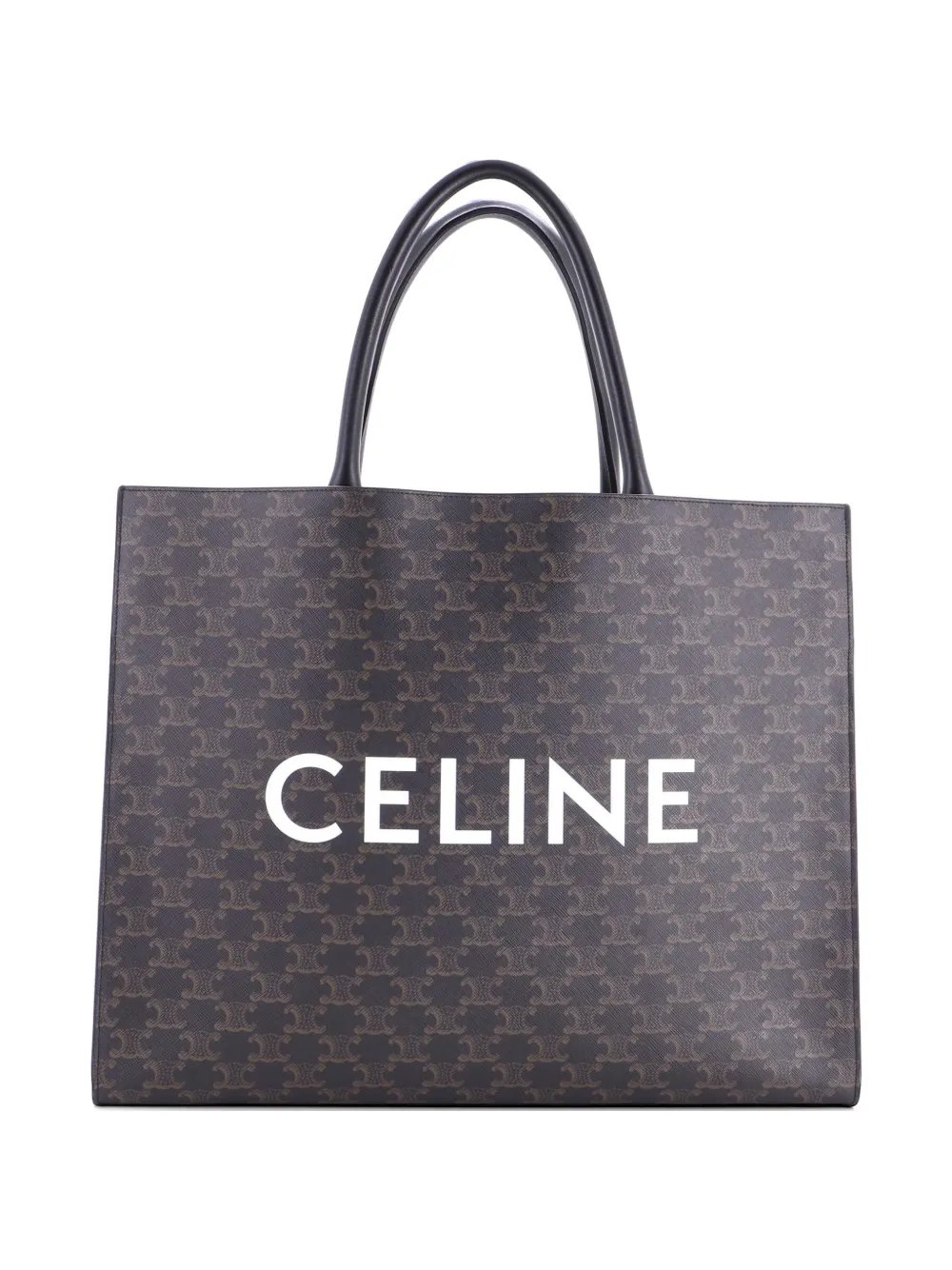 Horizontal Logo Cabas Triomphe Coated Canvas tote bag