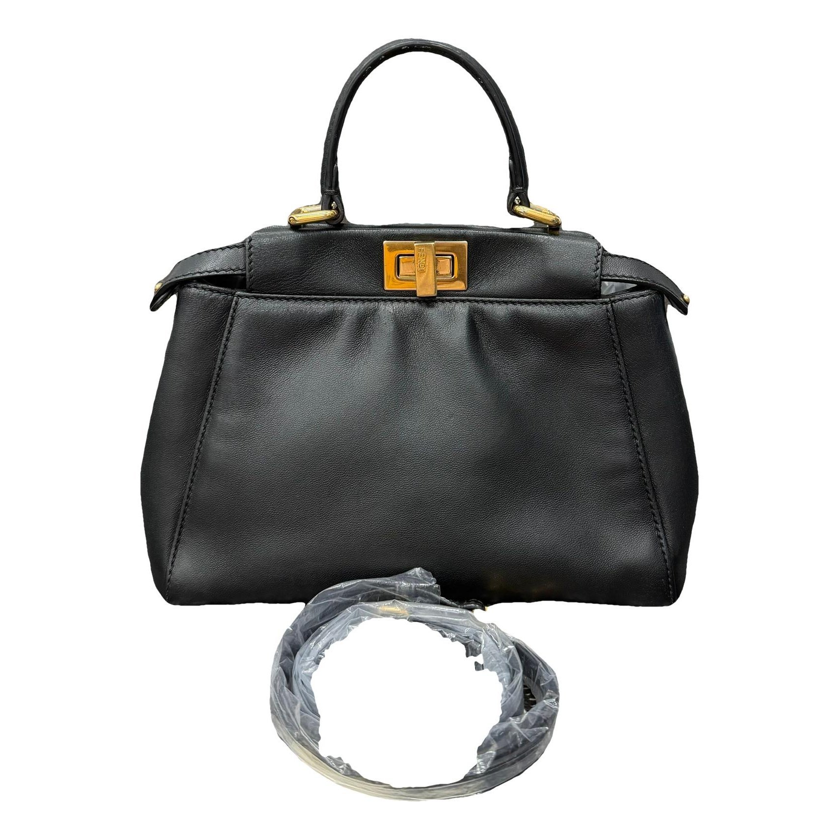 Peekaboo leather handbag