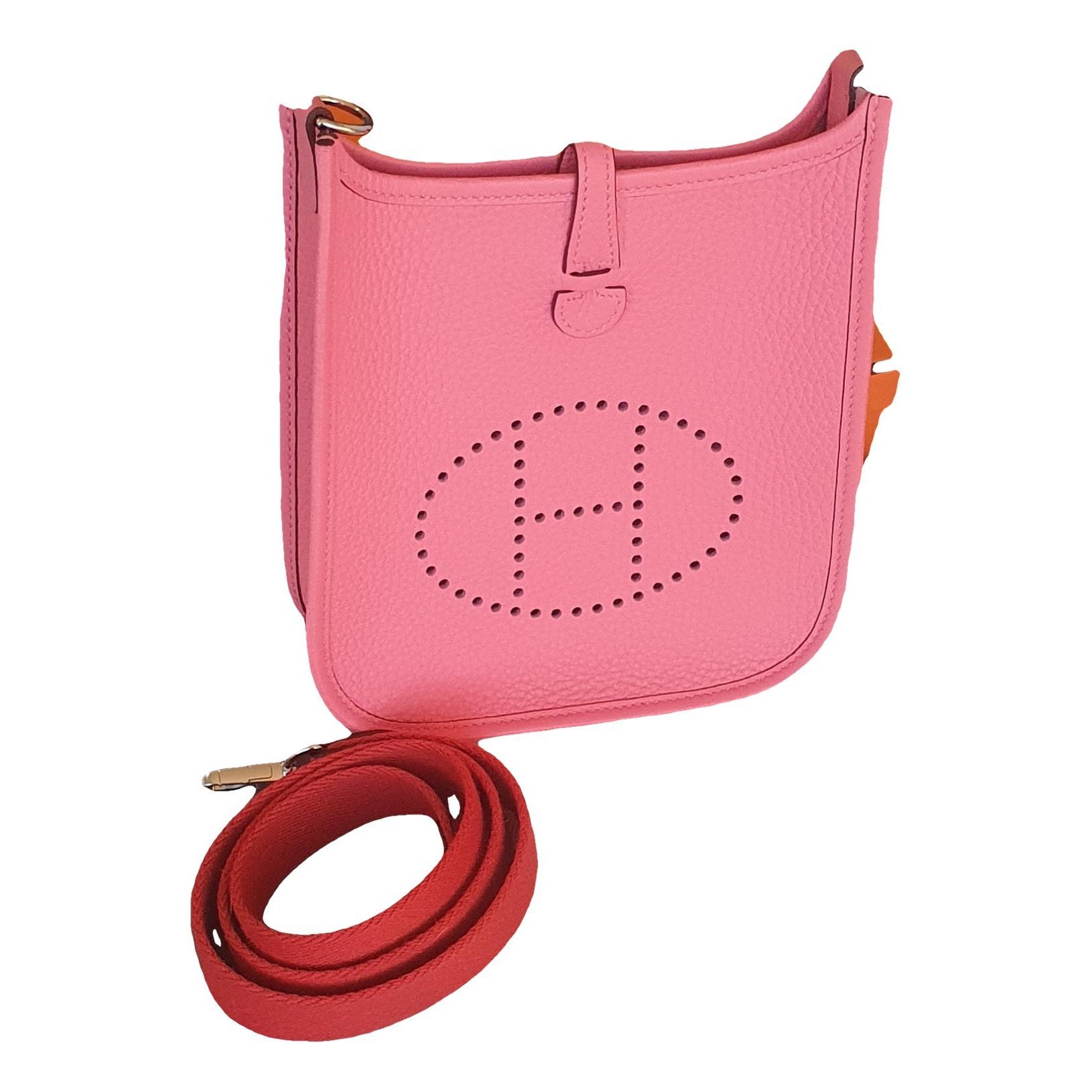 Leather clutch bag