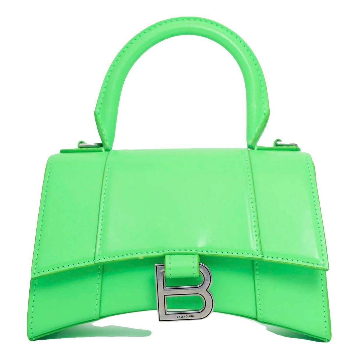 Hourglass leather crossbody bag