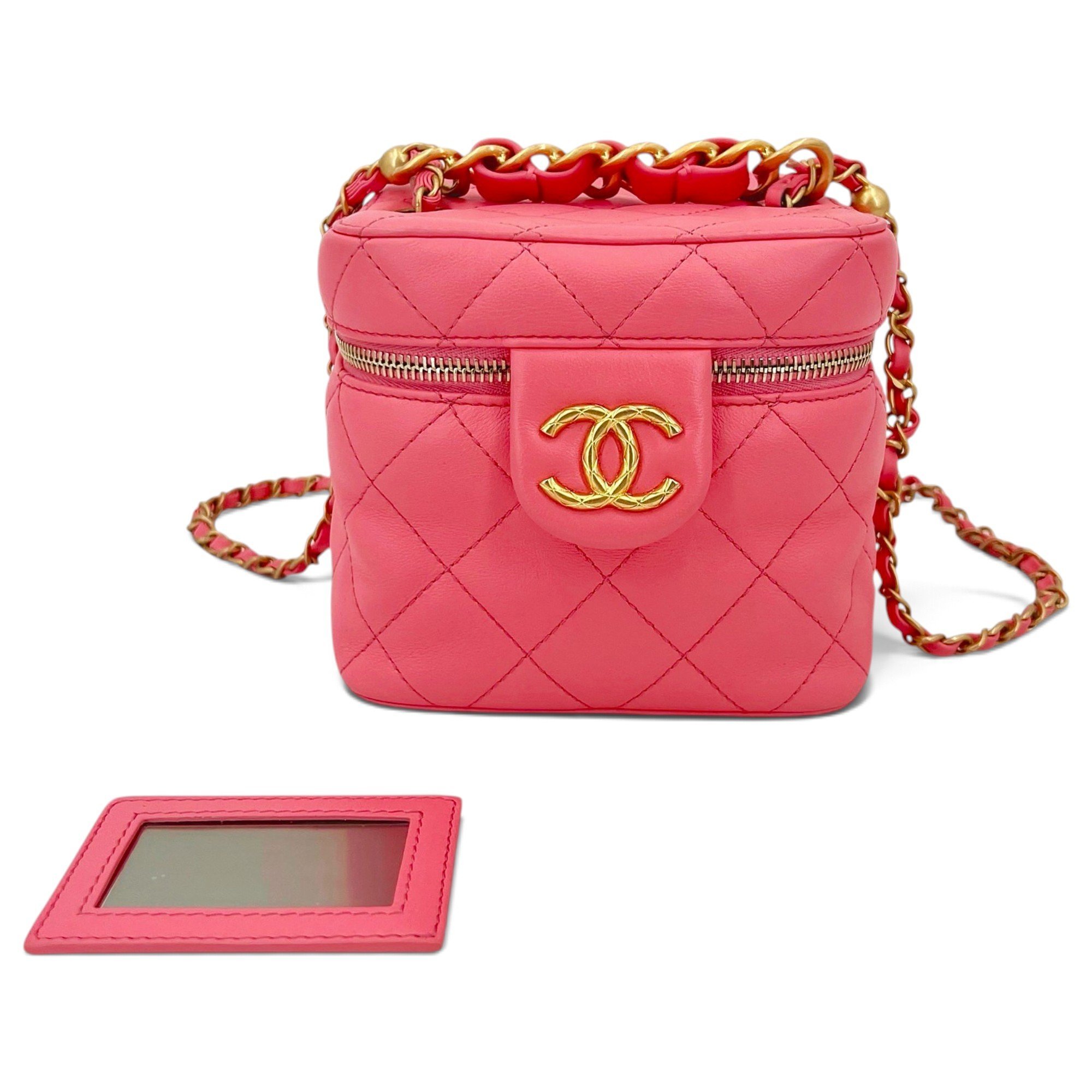 Vanity leather bag
