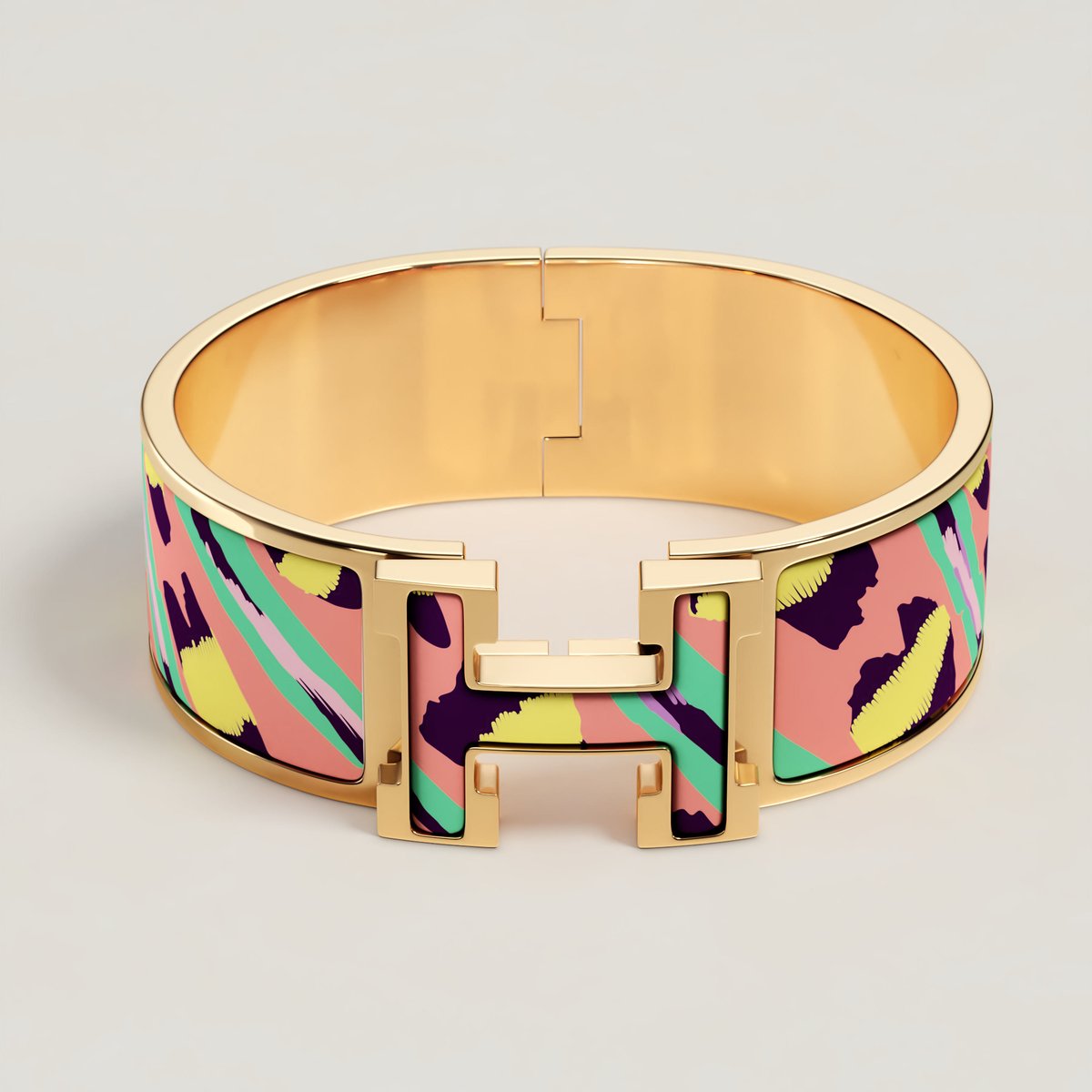 Bracelet Clic Clac H Le Chat Carré