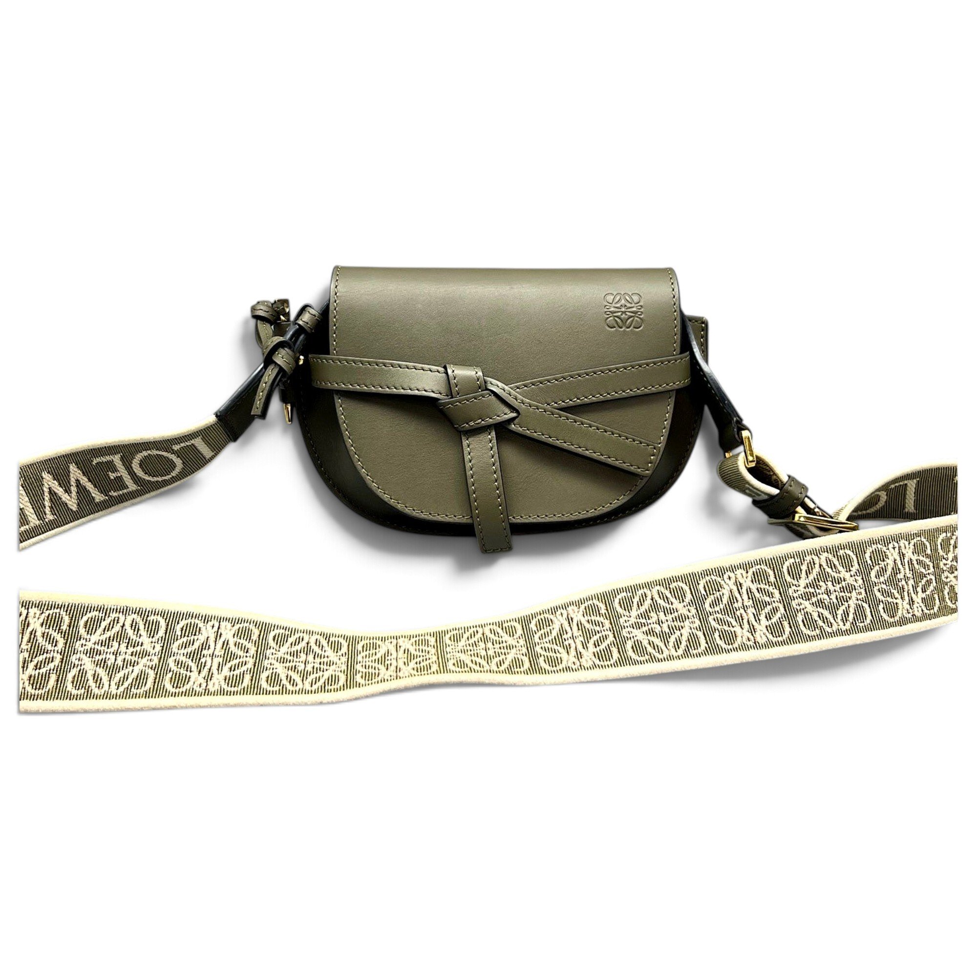 Gate leather crossbody bag