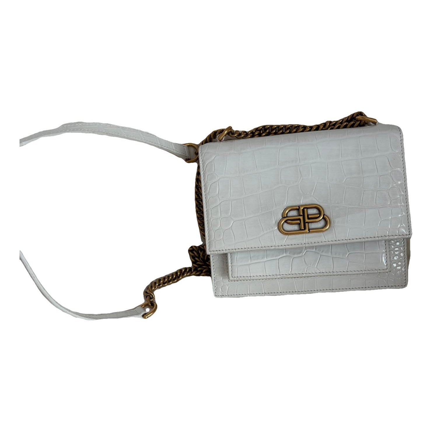 Sharp leather handbag
