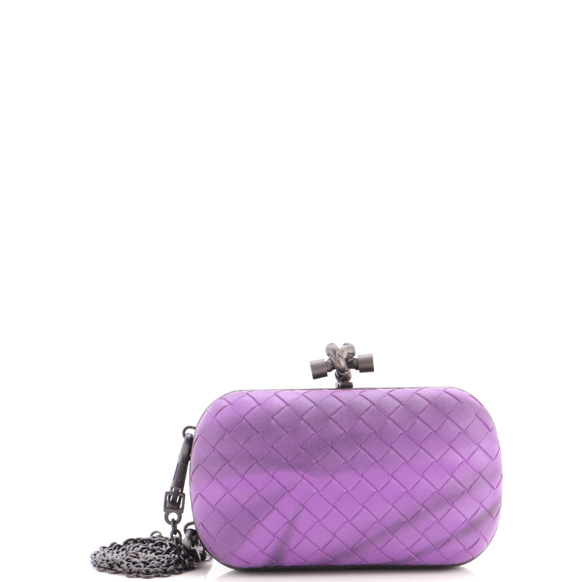 Box Knot Chain Clutch Intrecciato Nappa Small
