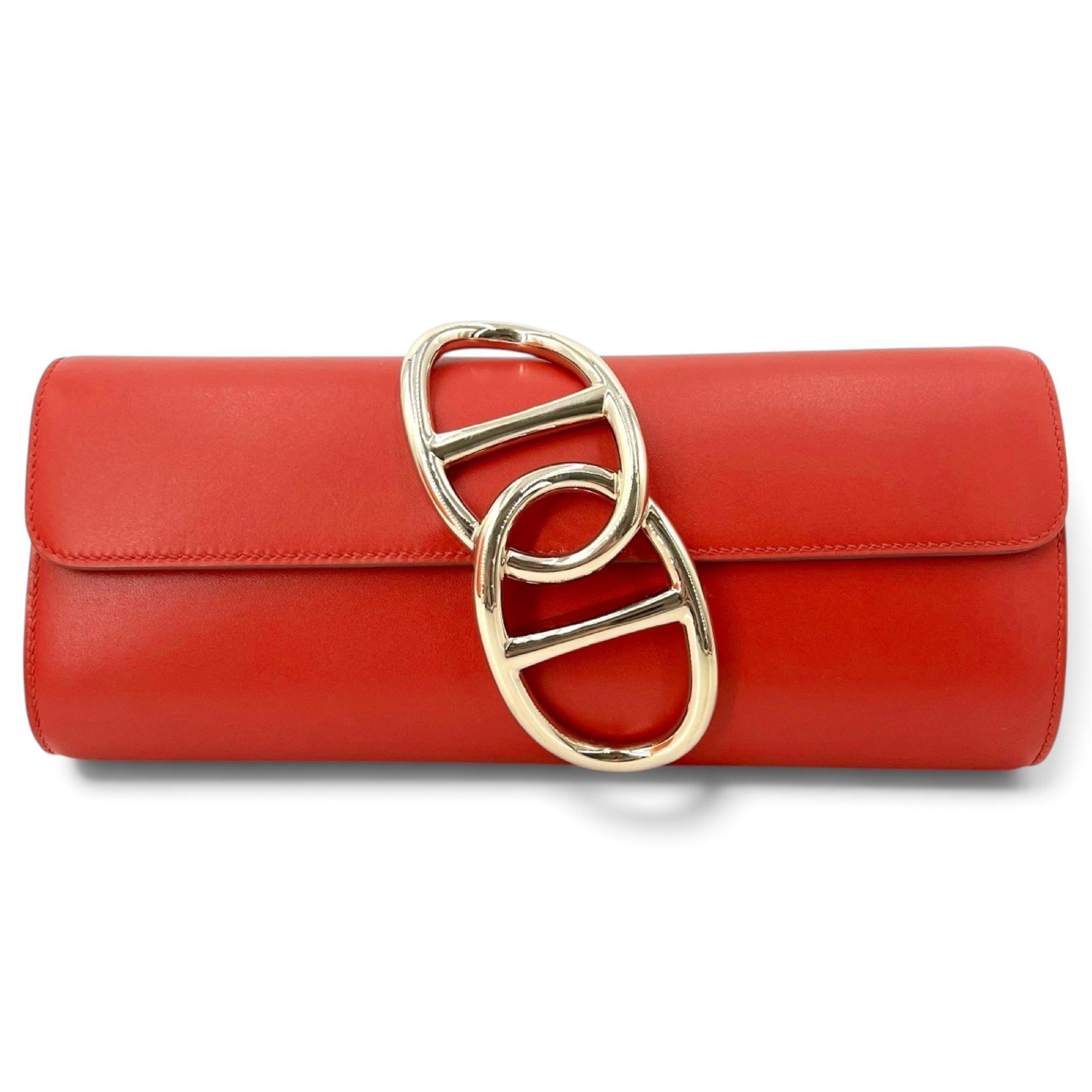 Egée leather clutch bag
