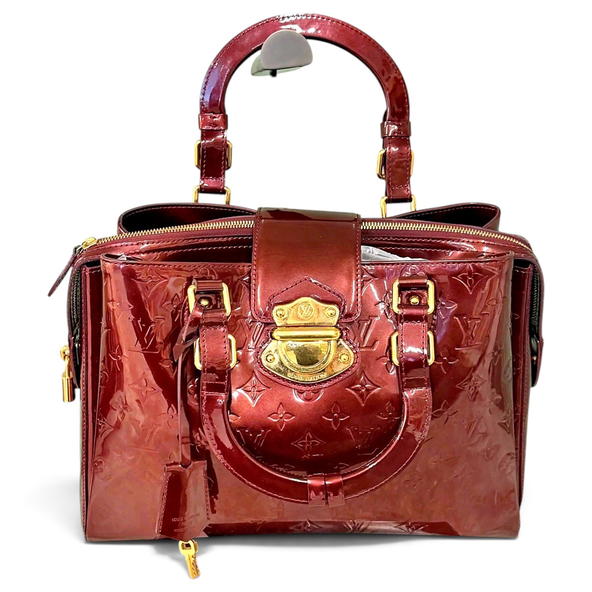 Melrose patent leather handbag