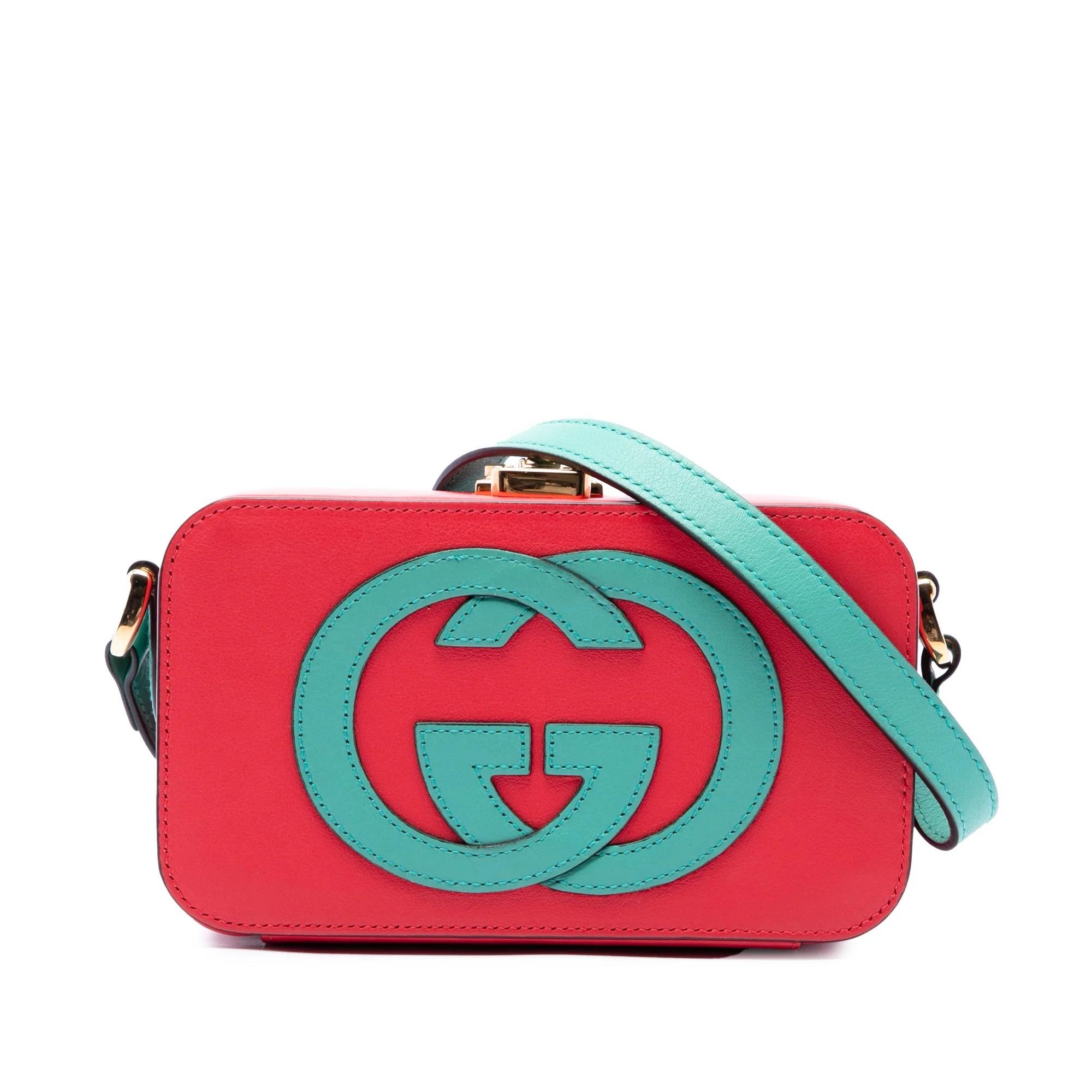 Interlocking pony-style calfskin handbag
