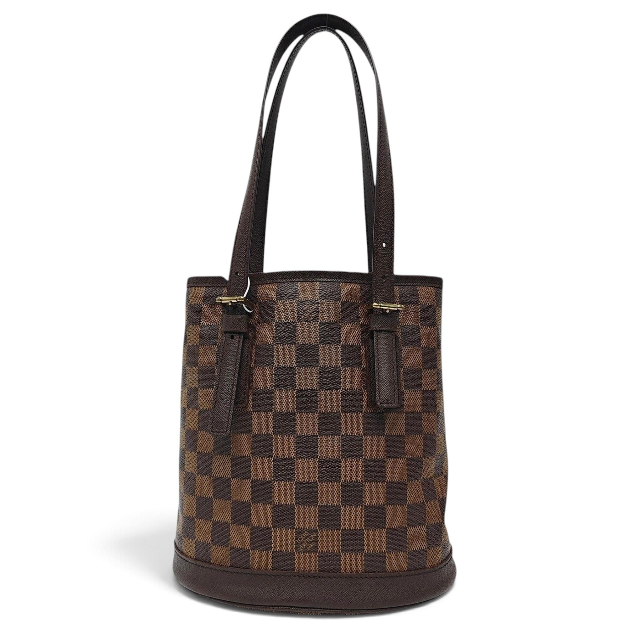 Bucket leather handbag