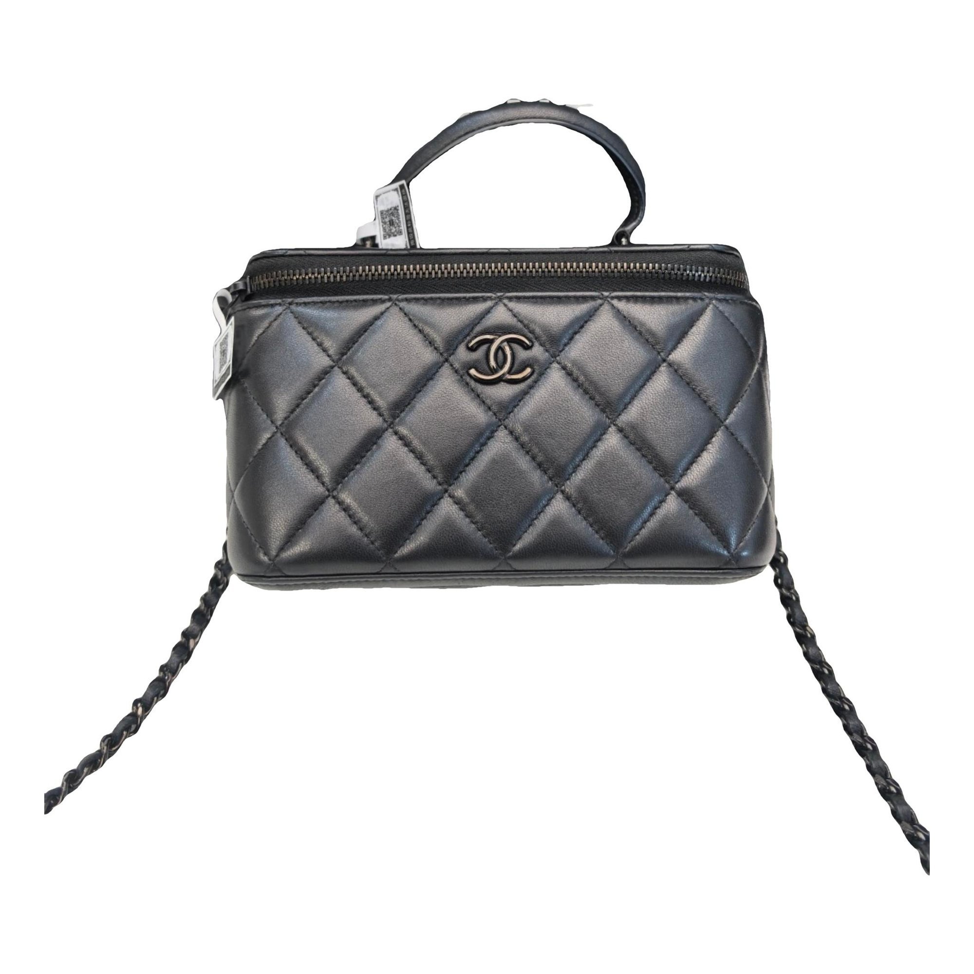 Vanity leather handbag