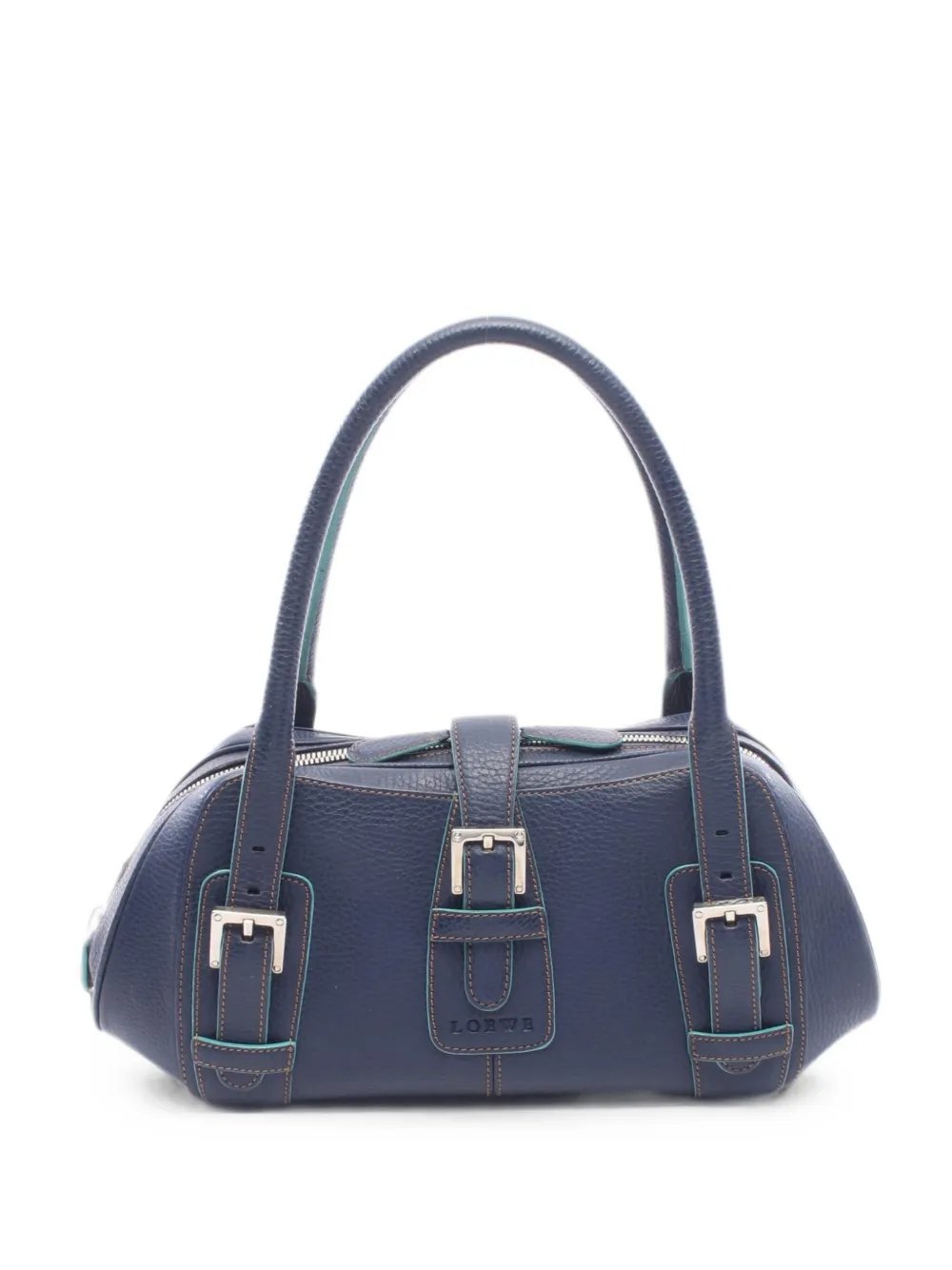 2000s Senda buckled leather handbag