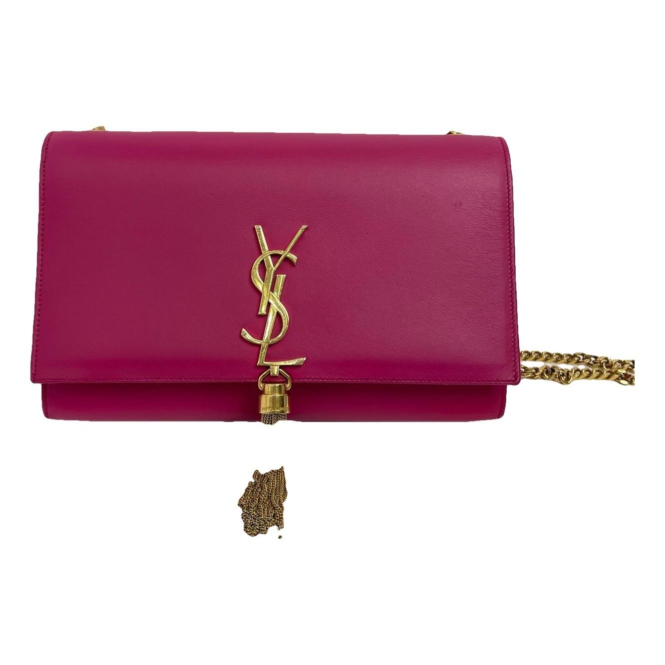 Saint Laurent Pompom Kate leather handbag