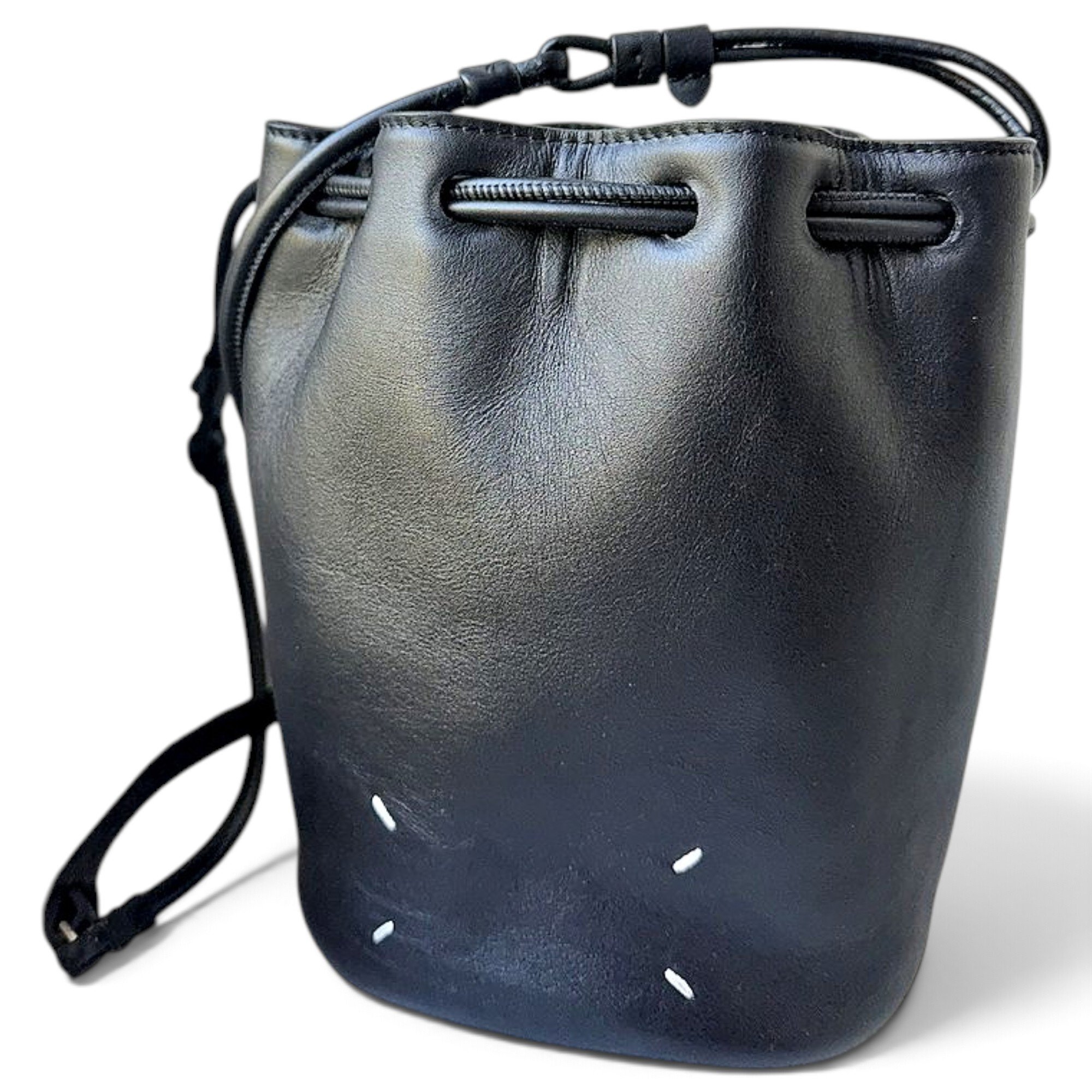 Maison Martin Margiela 5AC Bucket leather crossbody bag