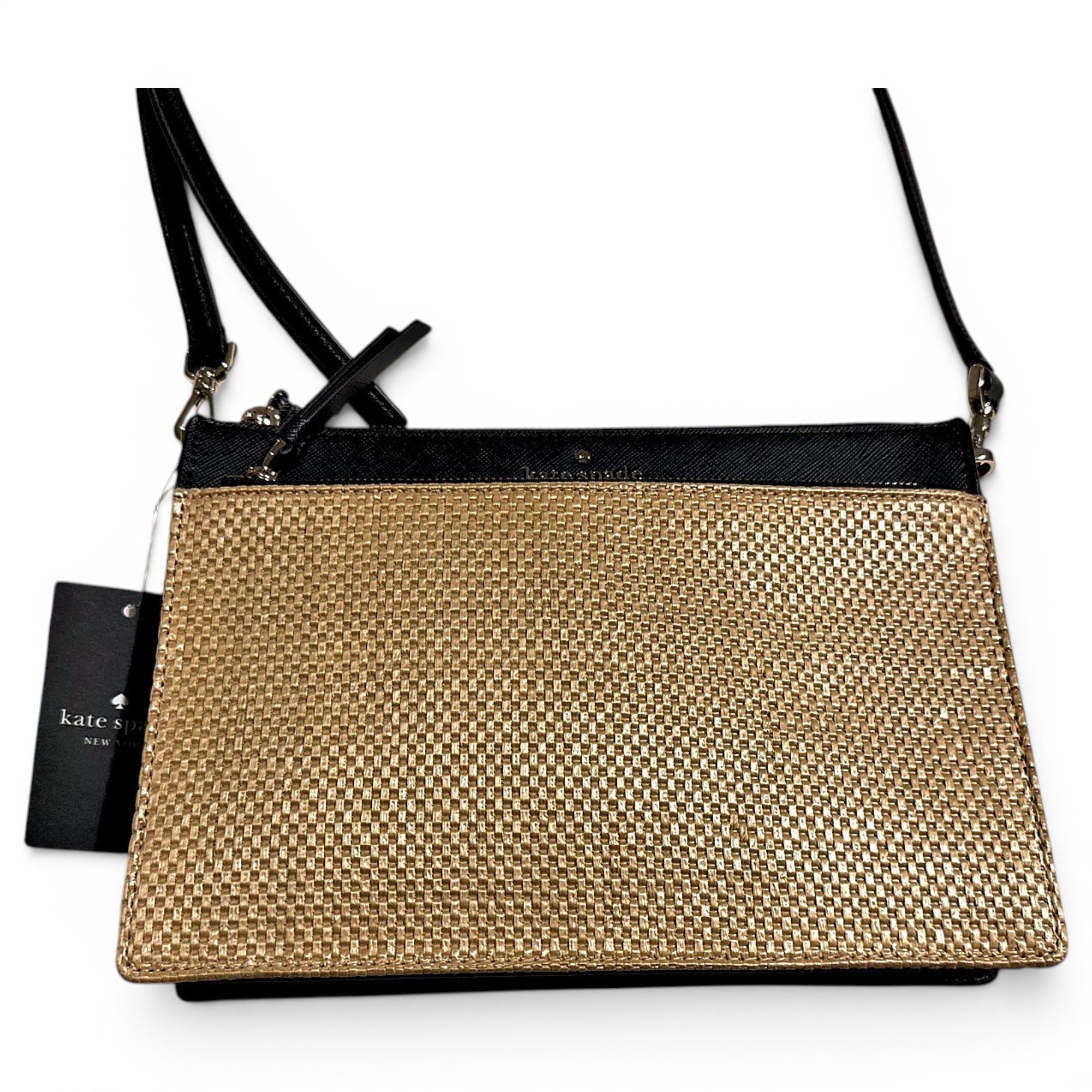 Leather clutch bag