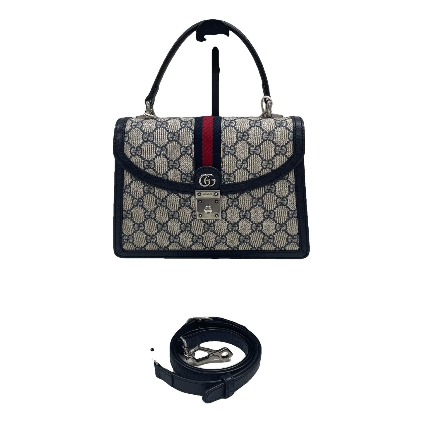 Ophidia Flap Top Handle cloth handbag