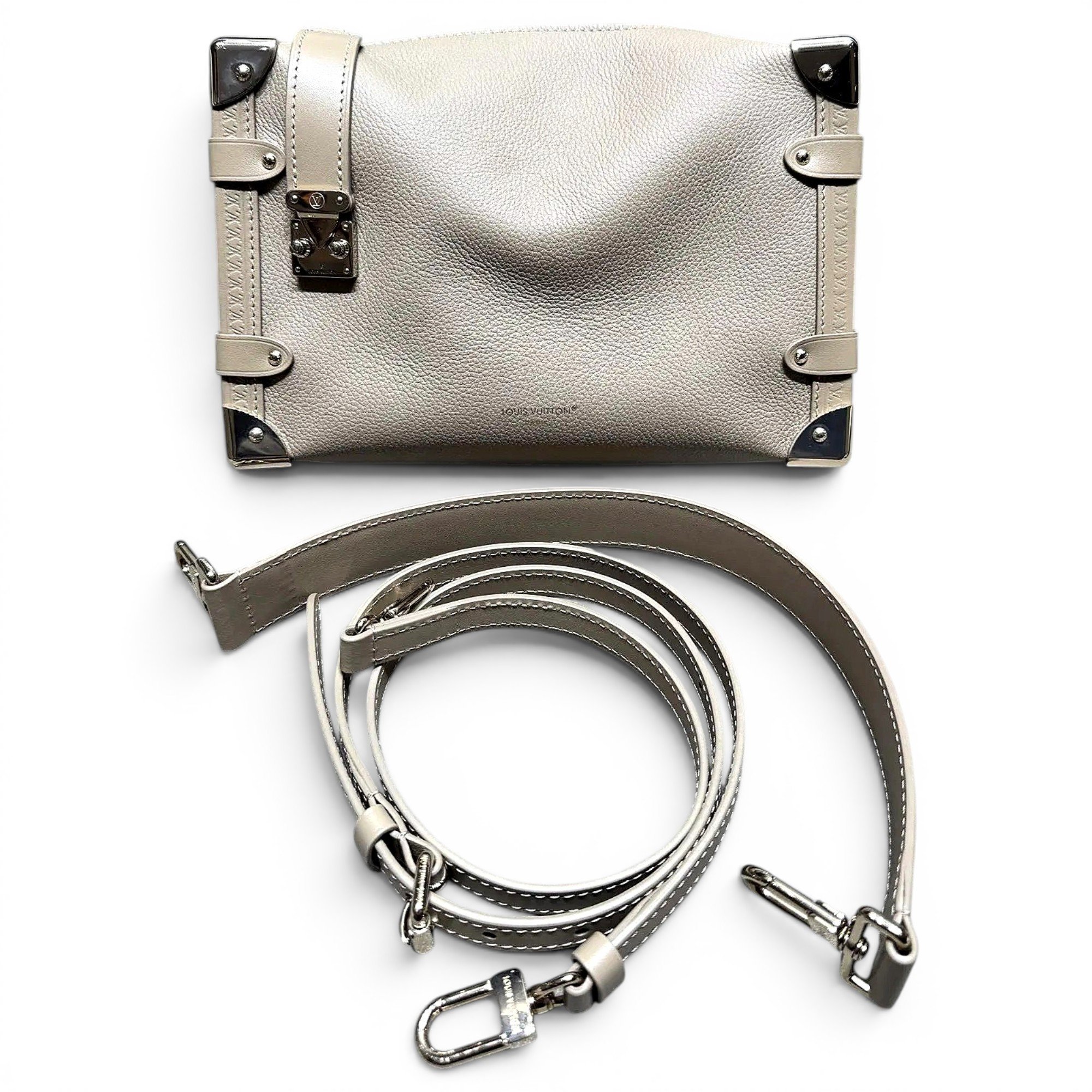Petite Malle Souple leather handbag