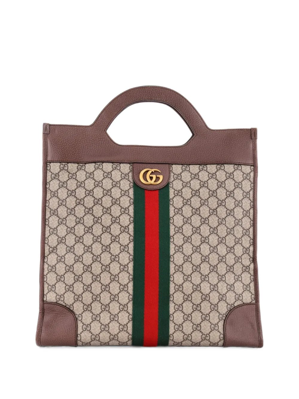 Ophidia Cut Out Handle GG Coated Canvas Medium tote bag