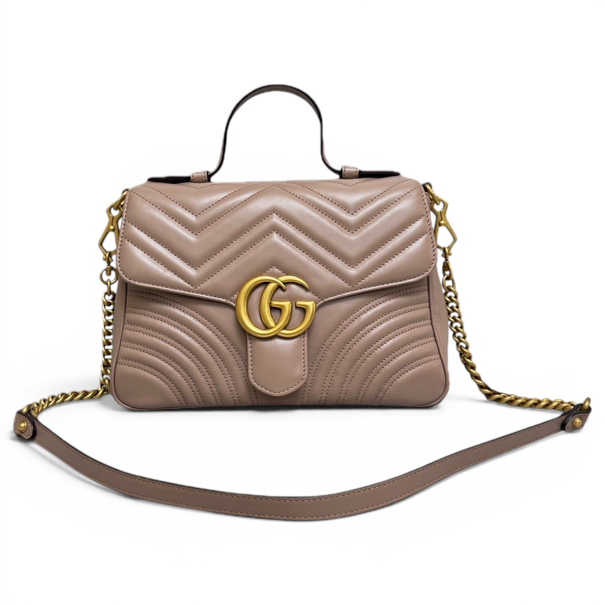 GG Marmont Flap leather handbag