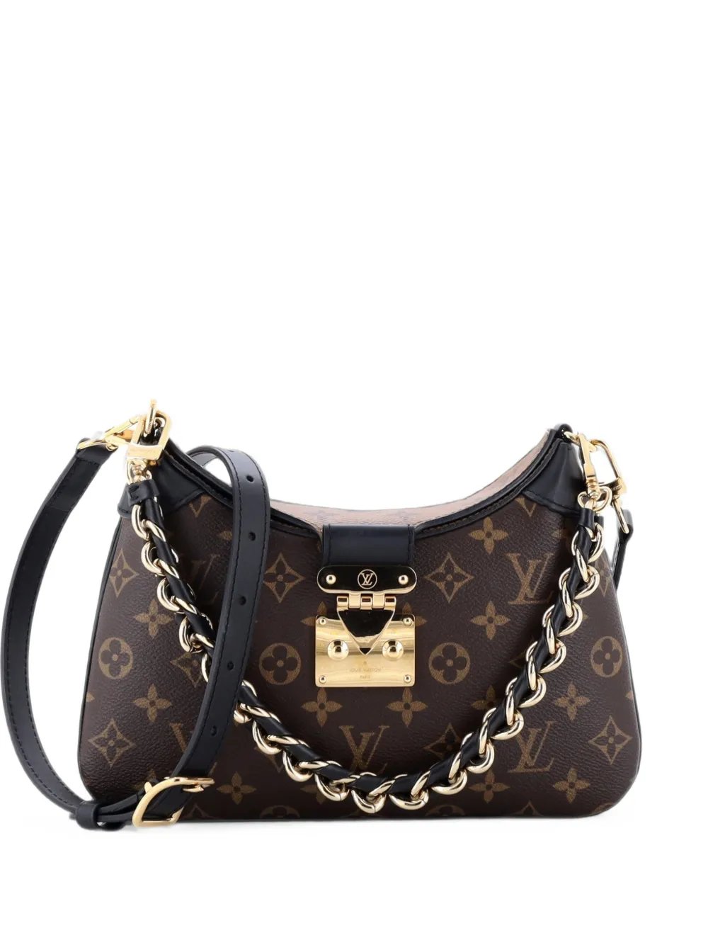 LV Twinny Handbag Monogram Canvas and Reverse Monogram Canvas with Leather shoulder bag